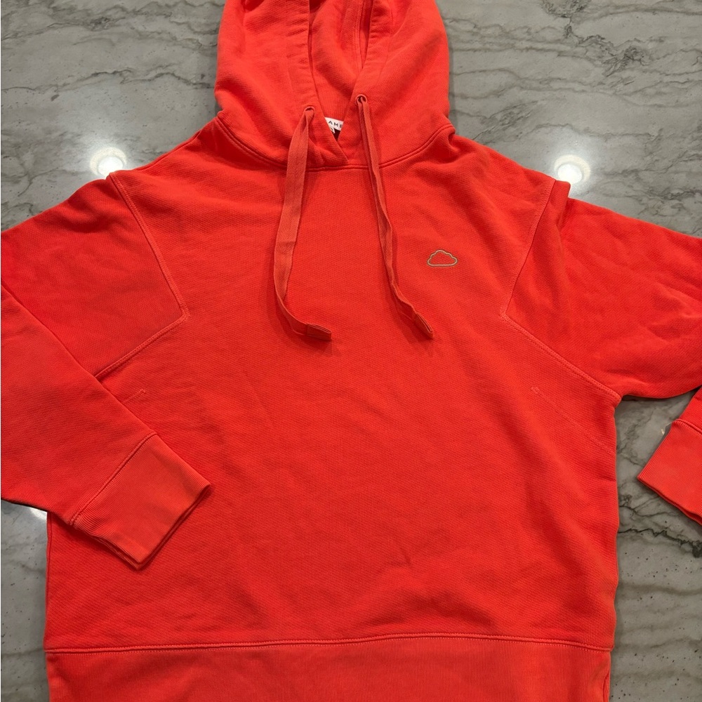Frame Denim Vibrant Red/coral Hoodie
